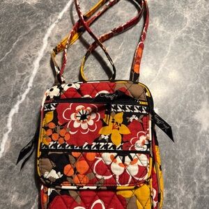 Vera Bradley Bittersweet Crossbody Bag Orange Red Preppy Quilted